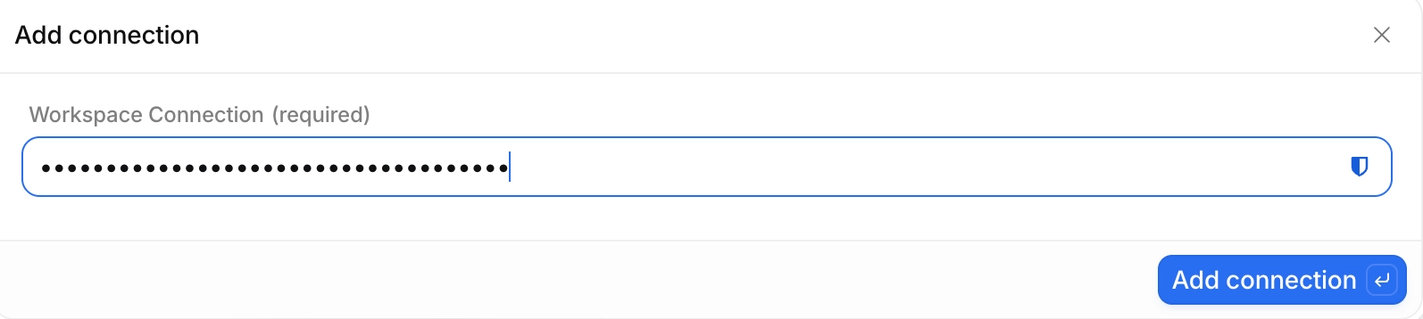 Paste Token in Attio Settings