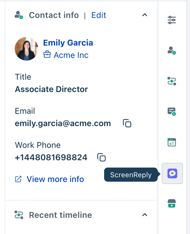 Locate the ScreenReply widget in Freshdesk