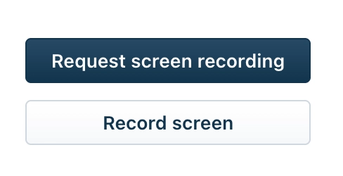 Request screen recording option