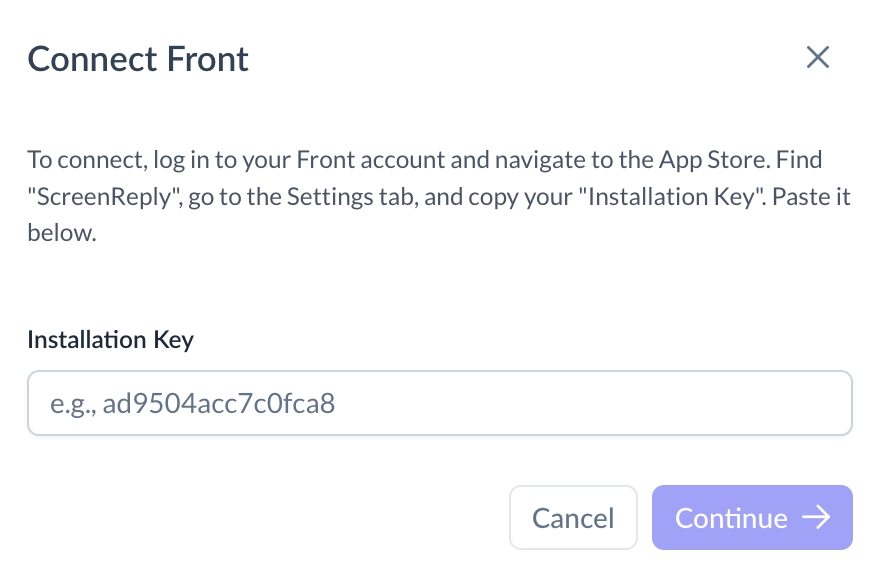 Enter Installation Key Prompt