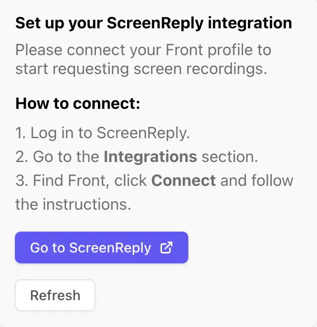 Go to ScreenReply