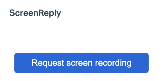 Request button in Help Scout