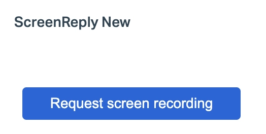 Teammate generating a ScreenReply link in Help Scout sidebar