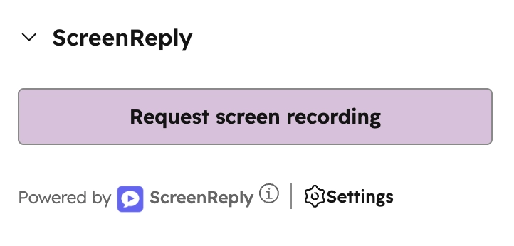 Generating a ScreenReply link from a HubSpot Deal record