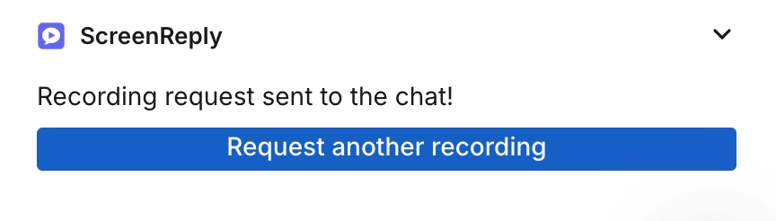 Agent generating a ScreenReply link in Intercom right panel