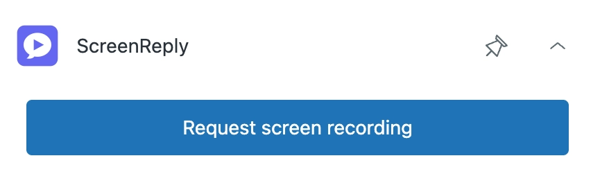 Agent generating a ScreenReply link in Zendesk sidebar